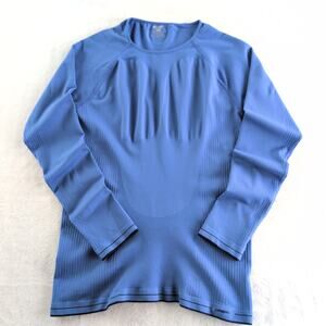 Patagonia Capilene Compression Pullover Athletic Shirt Cornflower Blue Women's M